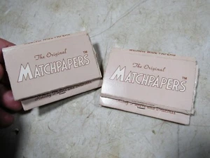 2 Vintage 1977 Matchpapers Rolling Papers Empty Collectible Matchbook Combo - Picture 1 of 6