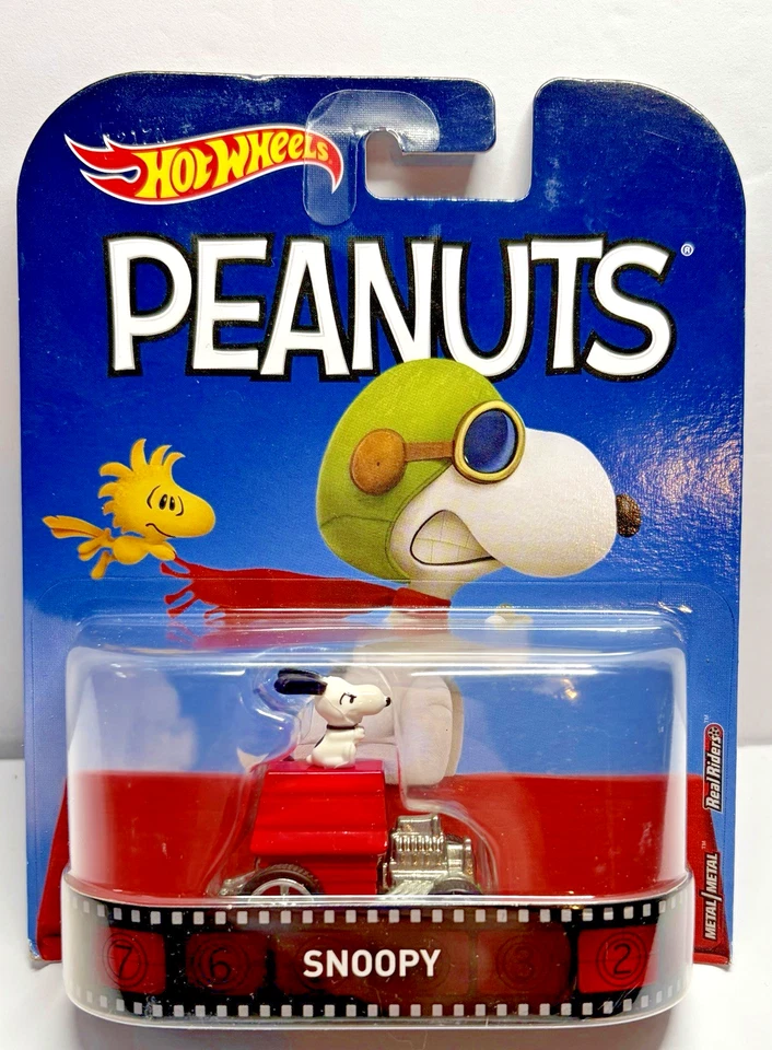 Hot Wheels PEANUTS Snoopy Retro Entertainment con REAL RIDERS Nuevo Sellado 2016 Foto 1 de 4