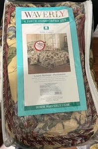 Waverly Laurel Springs 4-Piece Comforter Set king size in excelent condition - Picture 1 of 6