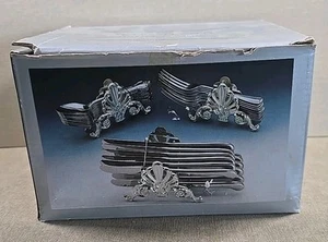Vintage Silverplated Buffet Utensil Caddies Set of 3 In Original Package  - Bild 1 von 14
