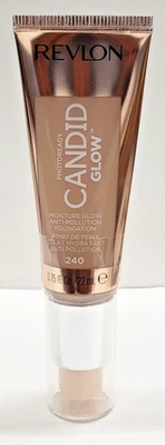 NEW Revlon PhotoReady Candid Glow  Anti-Pollution Foundation- 240 NATURAL BEIGE - Image 1 of 2