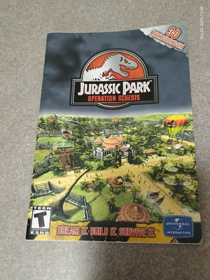 Jurassic Park: Operation Genesis PC: Windows, 2003 Game Instruction Manual ONLY - Image 1 of 4
