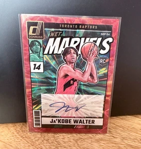 2024-25 Donruss International Ja'Kobe Walter RC Net Marvel Auto SSP NMS-JKW - Bild 1 von 2