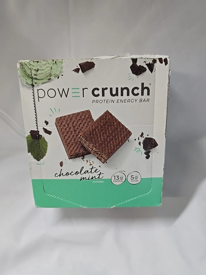 Power Crunch蛋白能量棒巧克力薄荷12根 — 第 1/4 张图片