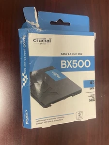 SSD interne Crucial BX500 4 To 3D NAND SATA 2,5 pouces, jusqu'à 540 Mo/s - Photo 1/3