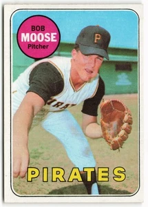 Bob Moose Topps 1969 - Piratas de Pittsburgh - Imagen 1 de 2