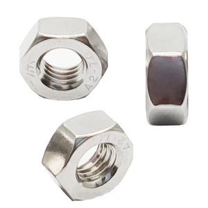 10 tuercas hexagonales de paso M10 x 1,0 mm hexagonales de acero inoxidable Nu, tuercas hexagonales métricas de rosca fina - Imagen 1 de 5