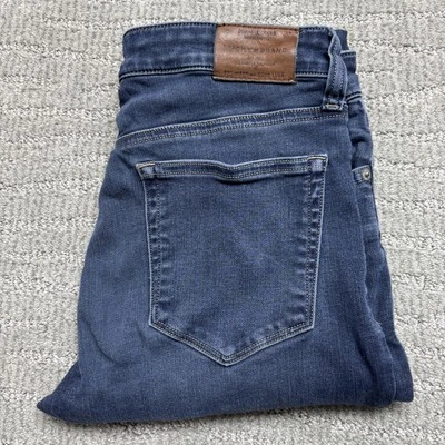 Lucky Brand Jeans Womens 4 Blue Ava Legging Medium Wash Frayed Hem Stretch Denim - Image 1 of 4