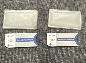 Set of 2 - Sony Memory Stick Duo Adaptors MSAC-M2 - Picture 1 of 2