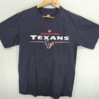 NFL Houston Texans Football Logo Print Navy Blue T-Shirt Size Medium Mens
