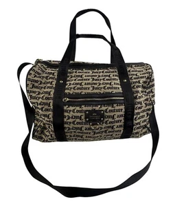 Juicy Couture All Over Logo Print Duffel Weekender Bag Large READ - Picture 1 of 9