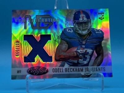 2014 Certified New Generation Mirror Materials /599 Odell Beckham Jr Rookie RC - Image 1 of 2