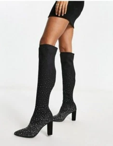 DUNE LONDON Starstruck Over The Knee Boot UK 7 EU 40 - Picture 1 of 5