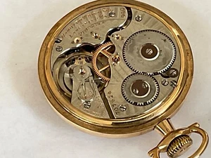 Hamilton RR model 990 sn700,924 21J adj 5 pos 16s pocket watch original great cs - Picture 1 of 9