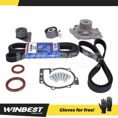 Kit de correa de distribución bomba de agua correa serpentina 6DPK1841 para 99-09 Volvo C70 S60 V40 Foto 1 de 4