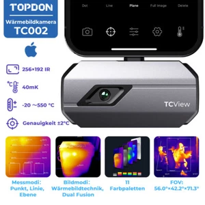 TOPDON TC002E Infrarot Wärmebildkamera IR Thermal camera -4℉ bis 1022℉ für iOS - Bild 1 von 10