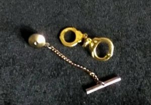 Vintage Krawattennadel goldfarben Polizei/Strafverfolgungsbehörden - Bild 1 von 2