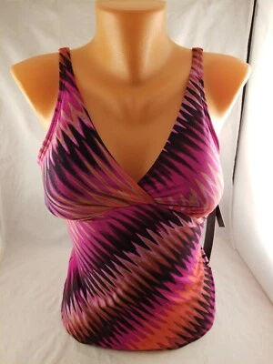 Новый с Ярлыками Dana Buchman шеврон печать на косточках танкини плавать верхний мисс размер 6 - Изображение 1 из 4