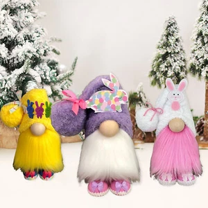 Plush Toy Big Nose Decorative Easter Bunny Stuffed Toy Easter Party Photography - Picture 1 of 18