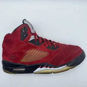 Nike Air Jordan 5 Raging Bull Suede Retro DMP Men’s Size 8.5 Red Basketball - Picture 1 of 21