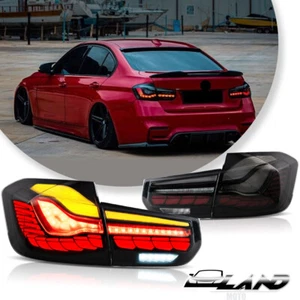 Smoked LED GTS Tail Lights For BMW 3-Series F30 F80 M3 2012-18 Rear Brake Lamps - Picture 1 of 18