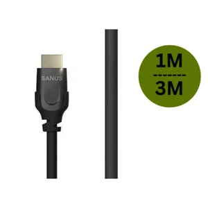 SANUS HDMI Cable SAC-20HDMI 1 & 3 Metre 4K Premium High Speed with Ethernet - Picture 1 of 13