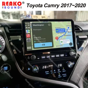 2+64G Android Carplay 10.1'' Car Stereo For Toyota Camry 2017~2020 GPS Navi WiFi - Picture 1 of 16