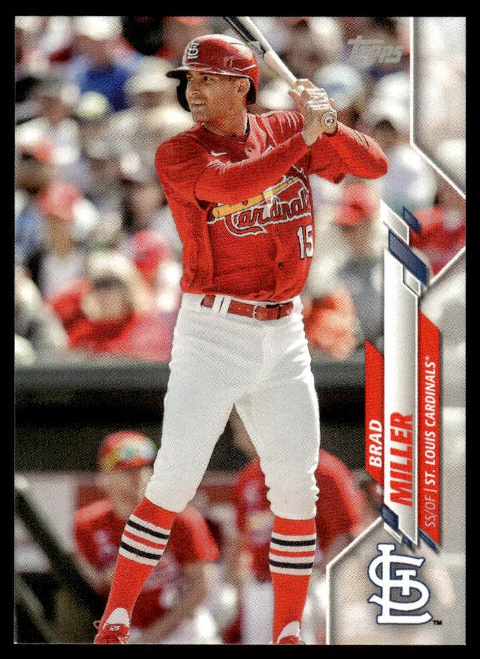 2020 Topps Update MINI Brad Miller #U-53 Print Run ~402 St. Louis Cardinals - Image 1 of 2