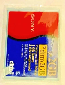 Media Mini Datenkassette SONY QW 2GB für Ditto vorformatiert NEU - Bild 1 von 2
