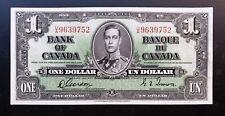 1937 Bank of Canada $1 Gordon & Towers Signature U/A9639752 BC-21b