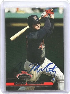 David McCarty SIGNED 1993 Topps Stadium Club RC Card #569 Auto Minnesota Twins - Picture 1 of 2