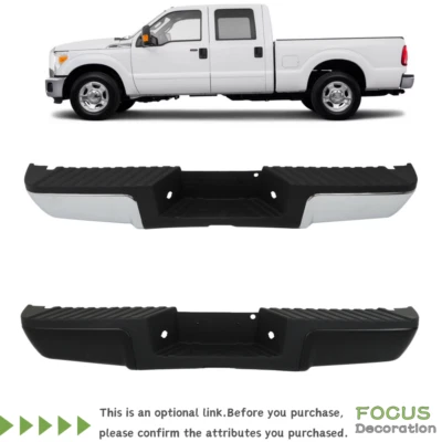 Rear Step Bumper Assembly Steel For Ford F-250 F-350 F-450 Super Duty 2008-2016 - Image 1 of 4