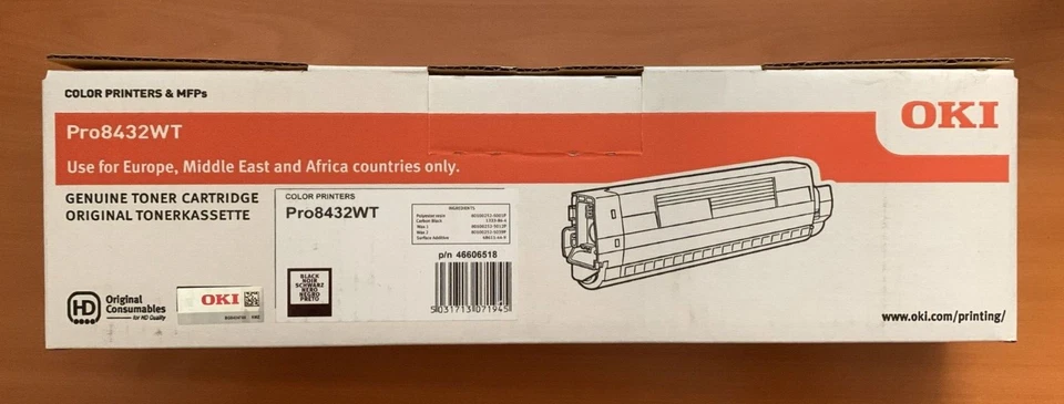 OKI 46606518 Toner schwarz black f. Pro8432WT - Bild 1 von 1