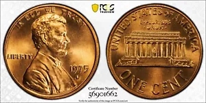 PCGS MS67 RD 1975-D Lincoln Memorial Cent Red - Picture 1 of 3