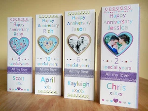 Tarjeta de aniversario especial tarjeta de aniversario esposo esposa pareja tarjeta personalizada - Imagen 1 de 30