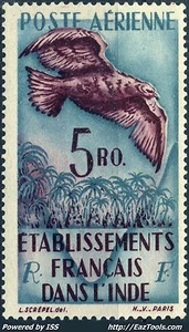 TIMBRE INDE POSTE AERIENNE OISEAU N° 20 NEUF ** GOMME SANS CHARNIERE - Imagen 1 de 1