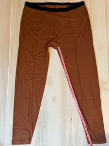 Ozark Trail brown wool blend base layer long johns size XXL 44-46 NWOT - Picture 1 of 4
