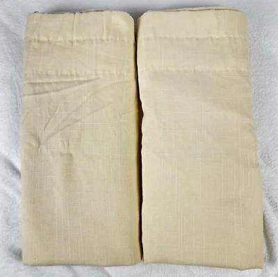 JCPenney 1 pair Drapes Lined Cream One Rod Pocket Panel Curtains 60x84 Together - Image 1 of 4