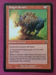 Magic The Gathering SCOURGE DRAGON BREATH red card MTG - Picture 1 of 2