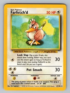 Farfetch'd Base Set #027/102 Lightly played 22 - Picture 1 of 2