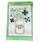 Lucky Us Kitchen Towel. Cotton. St Patrick . Green. 4 Leave Clover.
