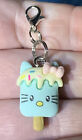 Hello Kitty Icecream Charm Zipper Pull & Keychain Add On Clip!!