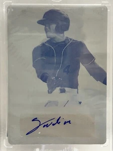 NOELVI MARTE 2021 LEAF FLASH MAGENTA DRUCKPLATTE 1/1 ONE OF ONE AUTO BANM1 JT - Bild 1 von 2