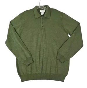 Suéter Covington ~Para Hombre Talla M~ Suéter Mezcla de Lana Verde Oliva Hecho en Italia. - Imagen 1 de 9