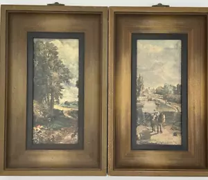 Flatford Mill & The Cornfield By John Constable Vintage Framed (7x10) Prints - Picture 1 of 5
