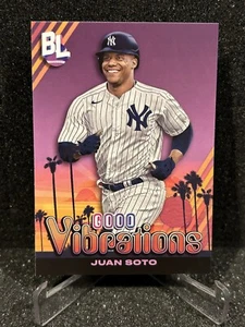 2024 Topps Big League Baseball Good Vibrations GV-14 Juan Soto Yankees - Picture 1 of 2