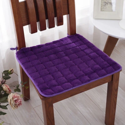 Cojines de silla de color liso con lazos Almohadas de cojín de asiento Colores surtidos✿ Foto 1 de 4