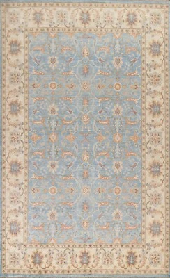 BLUE Ziegler Floral Traditional Oriental Area Rug Vegetable Dye Handmade 7x10 ft - Image 1 of 4