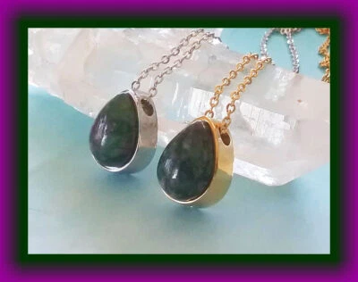 RARE RUBY FUCHSITE Urn Pendant, CRYSTAL Urn Necklace, Ashes Cremation Jewelry - Image 1 of 4
