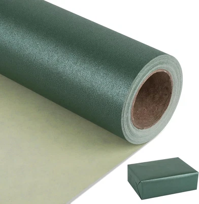 Dark Green Matte Wrapping Paper,Solid Color Pearly-Lustre Paper,Gift Wrapping Pa - Image 1 of 4